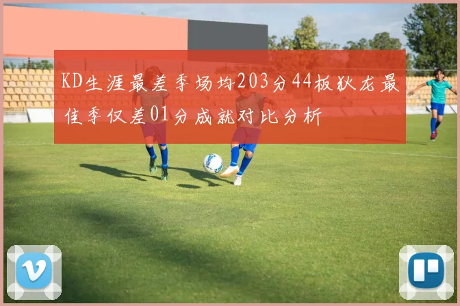 KD生涯最差季场均203分44板狄龙最佳季仅差01分成就对比分析